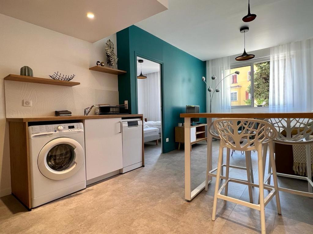 Bd Grosso Apt 4 Prs, 300M Plage, Clim, Parking Nice Eksteriør bilde